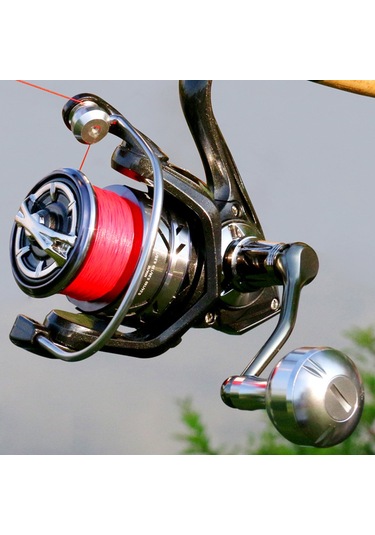 Jeehugo Tam Metal Gövde Ve Rotor, Yüksek Dayanıklı Sürtünme Sistemi, 4.9:1 Dişli Oranı, 15kg Maksimum Sürtünme Gücü Da6000ıımax Spinning Olta Makinesi