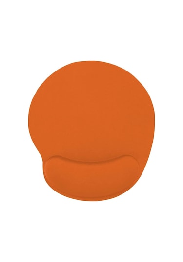 Turuncu Bilek Destekli Ergonomik Jel Kaymaz Taban Mouse Pad