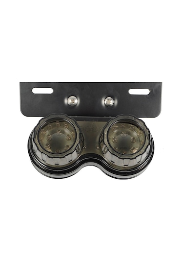 Xindoker 12v Led Motosiklet Arka Feneri - Fren, Plaka Ve Sinyal Işığı Kombinasyonu Gri/kırmızı Kabuk Seçenekli