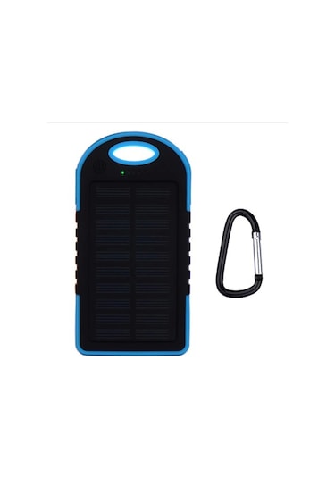 Güneş Enerjili Işıklı Solar Taşınabilir Usb Girişli Şarj Cihazı Powerbank 15000 Mah Diğer