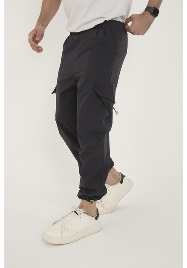 Camp Scoutland Camp550 Outdoor Tactical Kargo Cepli Ayarlanabilir Paçalı Oversize Erkek Jogger Yürüyüş Pantolonu Antrasit