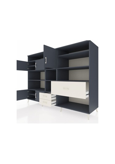 Kronos Dolap 13 Raflı 3 Çekmeceli 5 Kapaklı 220x59x163 Antrasit-a Antrasit-antrasit/aytaşı Kronos Dolap 13 Raflı 3 Çekmeceli 5 Kapaklı 220x59x163 Antrasit-a Antrasit-antrasit/aytaşı