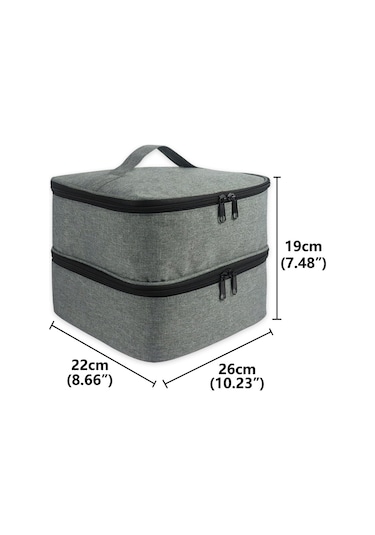 Reedark 30'li Tırnak Boyası Taşıma Çantası - Çift Katlı, Pembe, Dayanıklı Ve Pratik Diğer