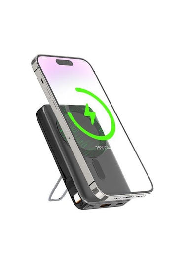 Sunix 10.000 Mah 15w Standlı Wıreless Powerbank Siyah Pb-90