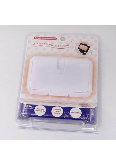 Dianziye Bebek Islak Mendil Isıtıcı - Taşınabilir Ev Ve Araç Kullanıma Uygun Sabit Sıcaklık Tutucu - Beyaz