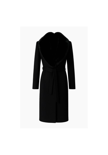 Trender Siyah Kadın Kaban 3139 Siyah