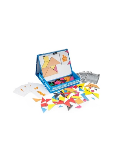 Kumtoys Şeklini Keşfet+Diytoy Manyetik Tangram 2'Li Muhteşem Eğit