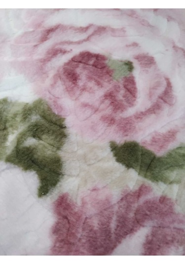 Aksu Battaniye Tek Kişilik Gül Kurusu Gül Kurusu