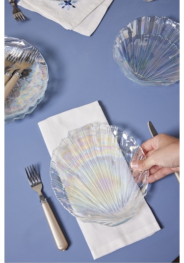 Karaca  Madison 6 Parça Lüsterli Cam Pasta Seti 21 cm