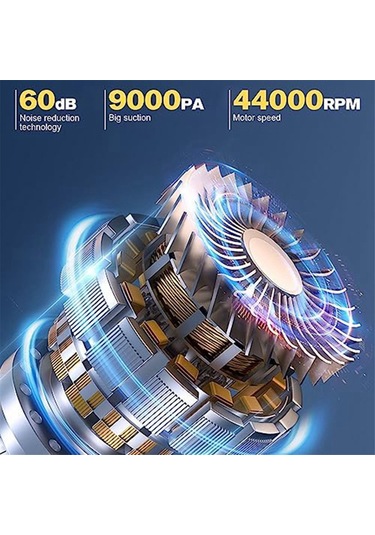 Amigaelegant Araba Elektrikli Süpürgesi, 12000pa Yüksek Güçlü Mini Taşınabilir Elektrikli Süpürge