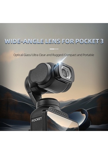 Bloomnest Startrc 1133707 Djı Osmo Pocket 3 Kamera Geniş Açı Lens Optik Cam Aksesuarı Altın