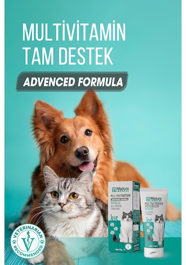Mixtura Pharma Multivitamine Multivitaminli Malt Macunu - Kedi Vitamini - Köpek Vitamini