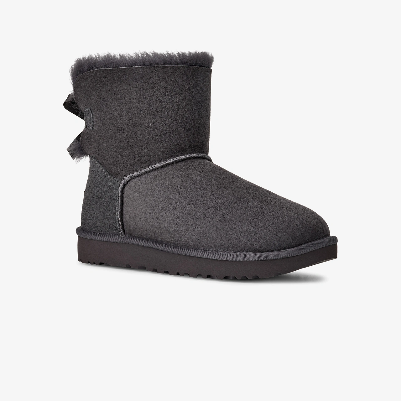 Ugg Mini Bailey Bow Kadın Gri Bot 1016501 Gri