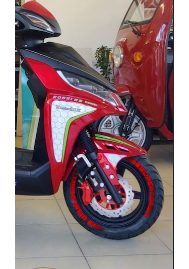 Lastik Yazısı Scooter Lastik Stikeri Motorsiklet 8 Adet