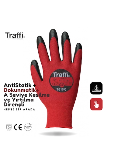 Tg1290 Dokunmatik Antistatik A Seviye Dirençli İş Eldiveni