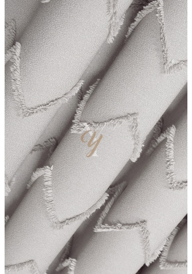 Jakar Kesme Fon Perde Ezgi V-6001 Ekru Ekru