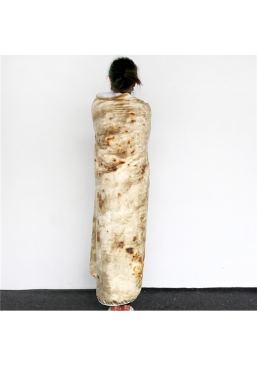 Yaozixa Tortilla Desenli Kumaş Battaniye - 100cm Çaplı Evde Kullanıma Uygun Konforlu Manta DiğER