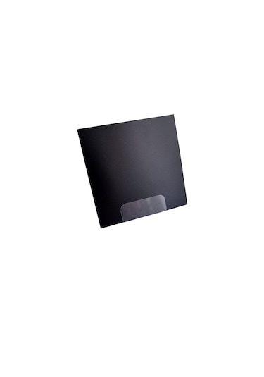 10 Ad Silinebilir Karatahta Siyah Etiket Stand 10x10 Cm Açılı