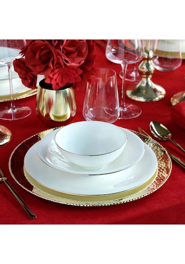 Jumbo Golda Bone 61 Parça 12 Kişilik Yemek Takımı