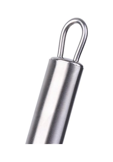 Silikon Kaşık Paslanmaz Saplı Servis Kaşığı Kırmızı 34 Cm