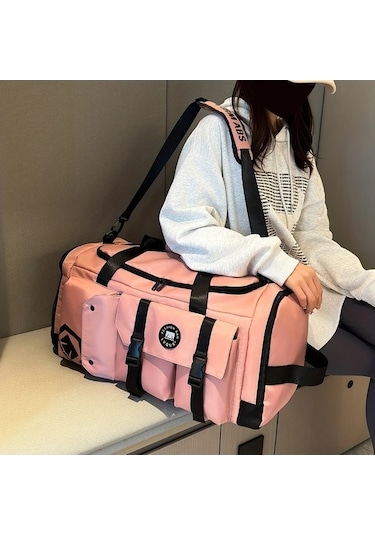 Sandwich Motion003 Eonothem Mavi Büyük Kapasiteli Çok Bölmeli Ayarlanabilir Askılı Kraliyet Mavisi Seyahat Çantası Mavi