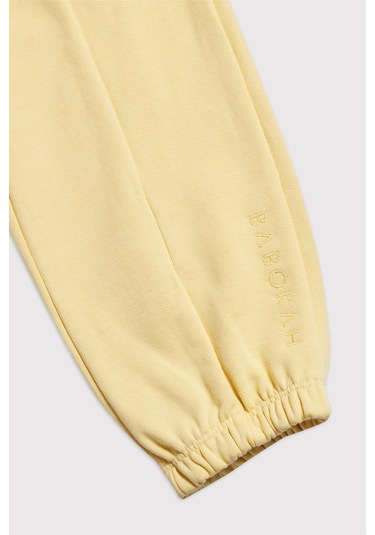 Kids Girl Ön Dikişli Loose Fit Sarı Jogger Sarı