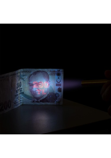 Police Pilli Kalem Tipi Mini Para Kontrol Feneri Pc-88 Gümüş