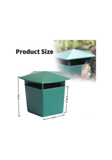 Reedark 10 Adet Yeşil Plastik Bahçe Salyangoz Tutucu, Çiftçi Bahçe Koruyucu, Ekonomik Ve Çevre Dost, 20-50 M² Kullanıma Uygun