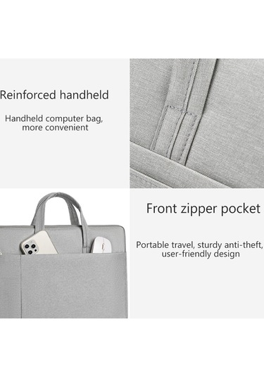 Naylon Dizüstü Bilgisayar Çantası, 15.6 İnç Kaliteli El Çantası, Ultra Hafif, Kolay Bakım, Klasik, Suya Dayanıklı Zenci, Diğer