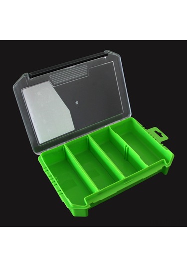 Reedark taşınabilir Bölmeli Balık Malzemeleri Saklama Kutusu - Yeşil/turuncu
