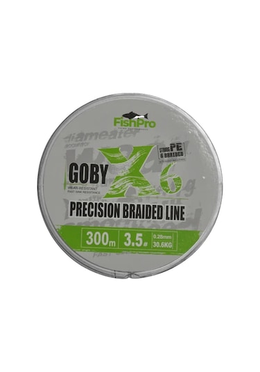 Fishpro Goby 6x 300 Mt Dark Green Örgü İp Misina 0.28