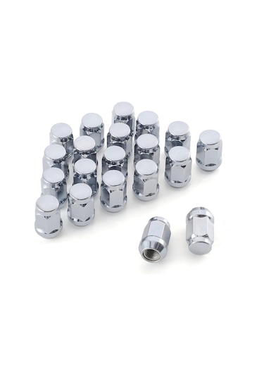 Nayomiglow M12x1.5 Tekerlek Somunları, Tek Parça Tasarım Çıkıntı Acorn Krom Tekerlek Somunları Diğer