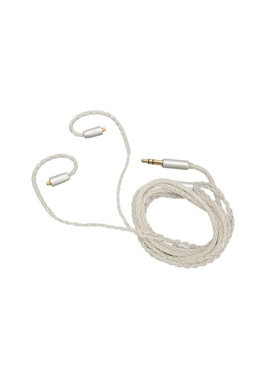 Konesam Mmcx'den 3.5mm'ye Gümüş Kaplı Bakır Kulaklık Kablosu, 8 Iplik Örgü, Shure Se425/se535/se846, Ue900, W80, Es60, Am Pro30 Uyumlu, 120cm, Ses Kalitesi Artırıcı