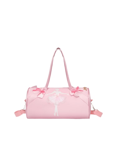 Homyl Bale Çantası Naylon Rahat Sevimli Yuvarlak Dans Jimnastik Dansçı Deseni