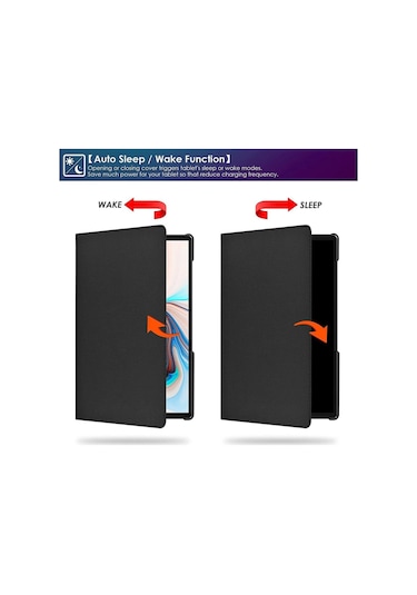 Samsung Galaxy Tab A9+ Plus 11 Inç Tablet Uyumlu 360 Döner Pu Deri Kılıf Seti Sm-x210 Kılıf