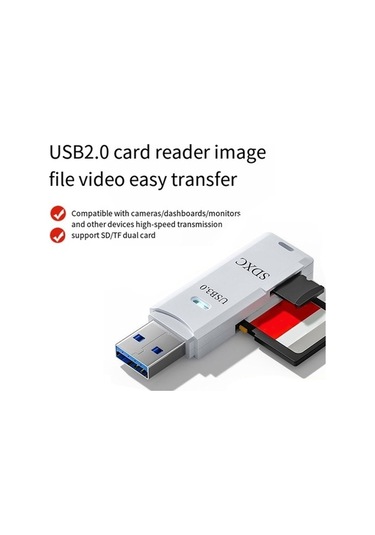 Ulzyvf Yüksek Veri Usb Tf Sd Okuyucu Kart İletimi Hızlı B Arada 3.0 2'si 1 İi