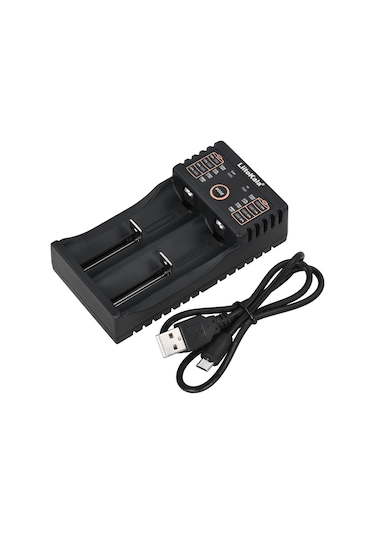 Geeksen Liitokala Lii-202 Akıllı Pil Şarj Cihazı, Otomatik Pil Algılama Ve Usb Çıkışı İle Li-ion/ni-mh/ni-cd/lifepo4 Pilleri İçin