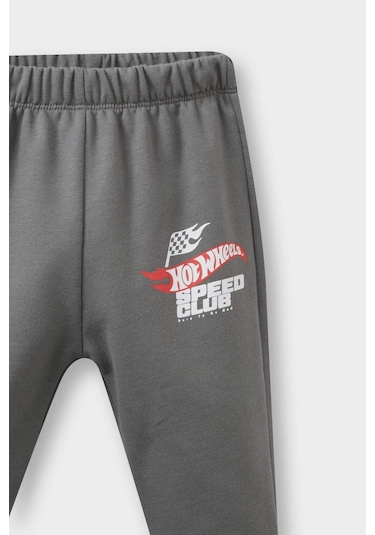 Defacto Erkek Bebek Hot Wheels 2li Takım Sweatshirt Eşofman Altı F4529a525augr211 Gri