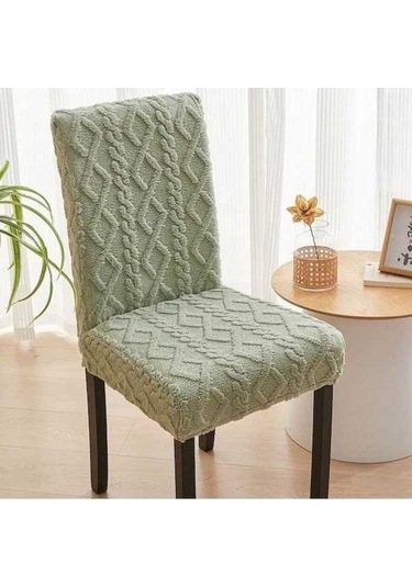 Willowhaven 30 C Yıkama Uyumlu Açık Gri Poliester Sandalye Kılıfı Yeşil Yeşil Yeşil