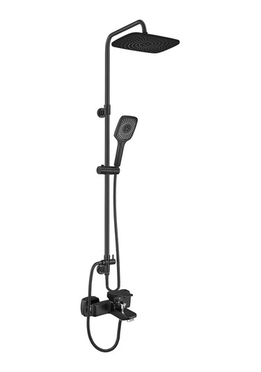 Ar Troya Duş Kolonu Mat Siyah Çok Renkli