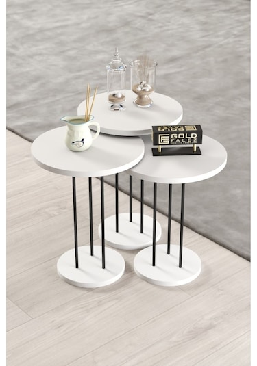 Zigon Sehpa Terra Beyaz