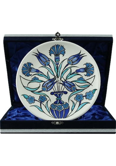 E38 El İşçiliği Çini Tabak 20 Cm - 6406