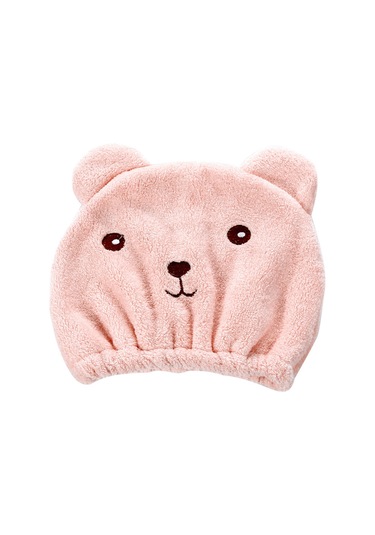 Honmex Yumuşak Süper Emici Kuru Saç Şapka, Banyo Kullanıma Uygun, Hızlı Kurutma, Yetişkinler İçin, Pembe Renkli Diğer