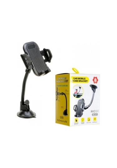 Oto Araba Araç İçi Telefon Tutucu Cam & Torpido Uyumlu 360 Dönen Güçlü Vantuzlu Sprial Tutucu