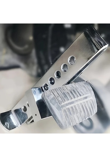 Elmpaly 9 Delik Araç Çalışma Önleyici Kilit Paslanmaz Fren Debriyaj Pedal Kilidi 3 Anahtarlı Güvenlik Koruma Aracı