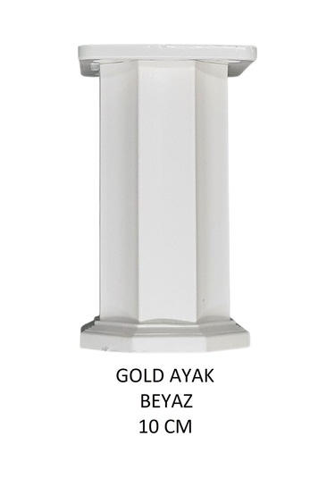 Gold Ayak 10cm Vidalar Dahil Beyaz Beyaz