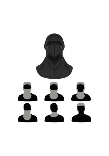 Wezone Kış Sporları İçin Rüzgar Geçirmez Polar Balakava - Motosiklet, Kayak, Koşu Diğer Çok Renkli