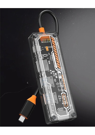 Ally 6in1 Type-c Usb3.0/2.0+pd 100w+hdmı+vga+3.5mm Çoğaltıcı Hub