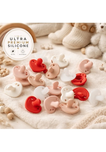 Tgm Baby Ultra Premium Silikon Kalpli Emzik Mini Bej