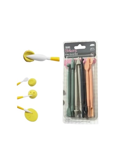 Marzipan Set Şeker Hamuru Şekillendirici 8 Parça Diğer